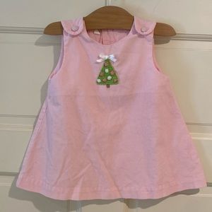 9 month pink corduroy Christmas dress